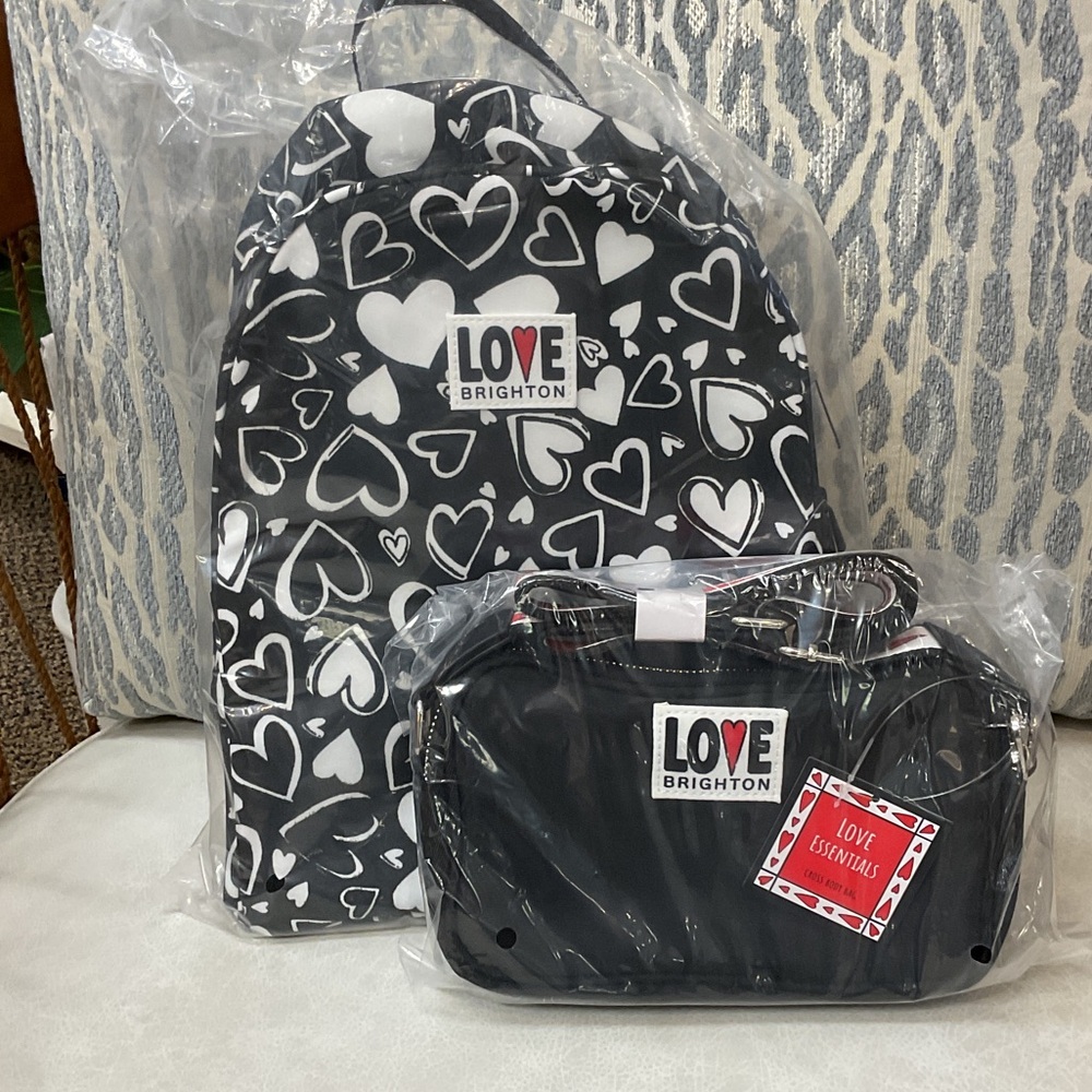 NWT Brighton ENDLESS LOVE Backpack and LOVE ESSENTIALS Crossbody